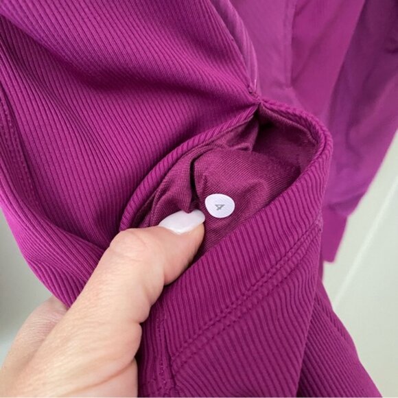 Lululemon In Flux Regal Plum Reversible Jacket Purple Sz 4 - Picture 5 of 10